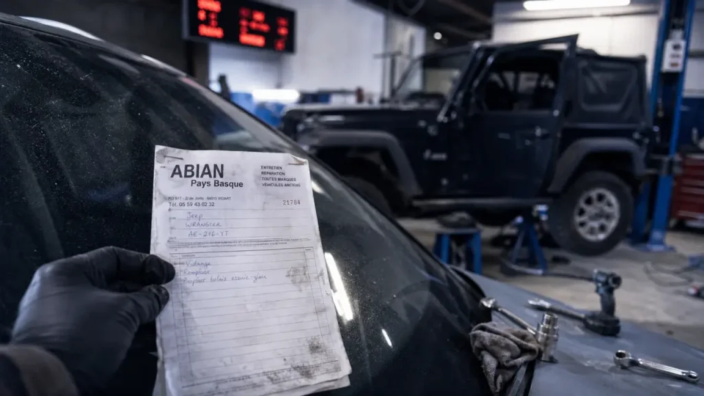 abian pays basque à Anglet : entrée garage et 4x4