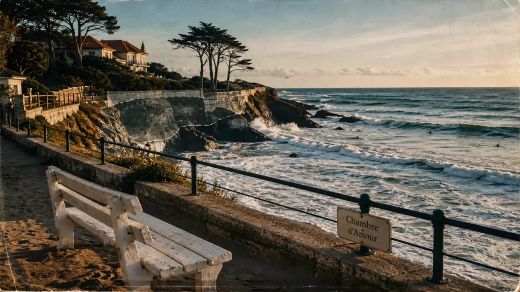 Chambre d amour a anglet : plage et falaise face à l’océan