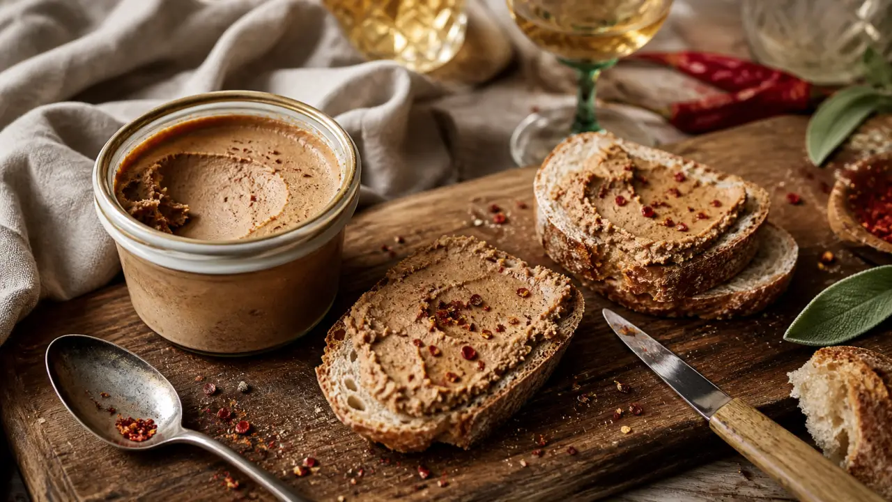 Paté basque au piment d’Espelette sur pain de campagne