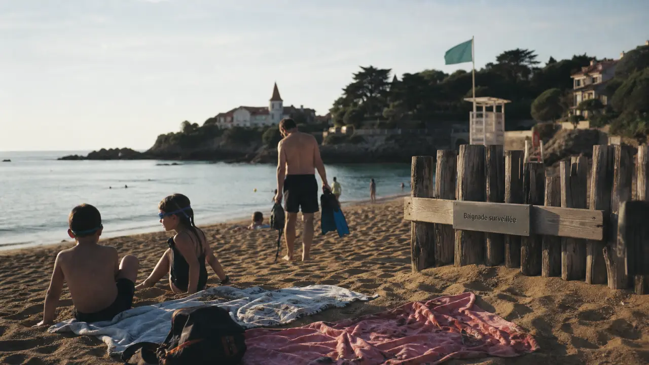 Plages pays basque : baignade surveillée en famille