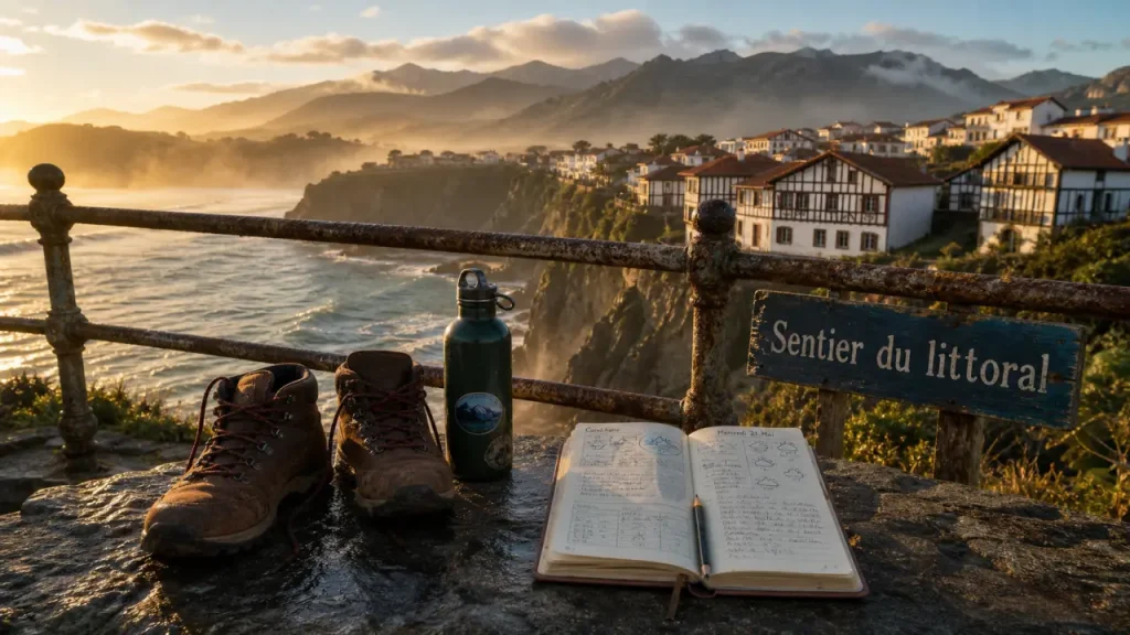 Que faire pays basque : sentier côtier basque et océan Atlantique
