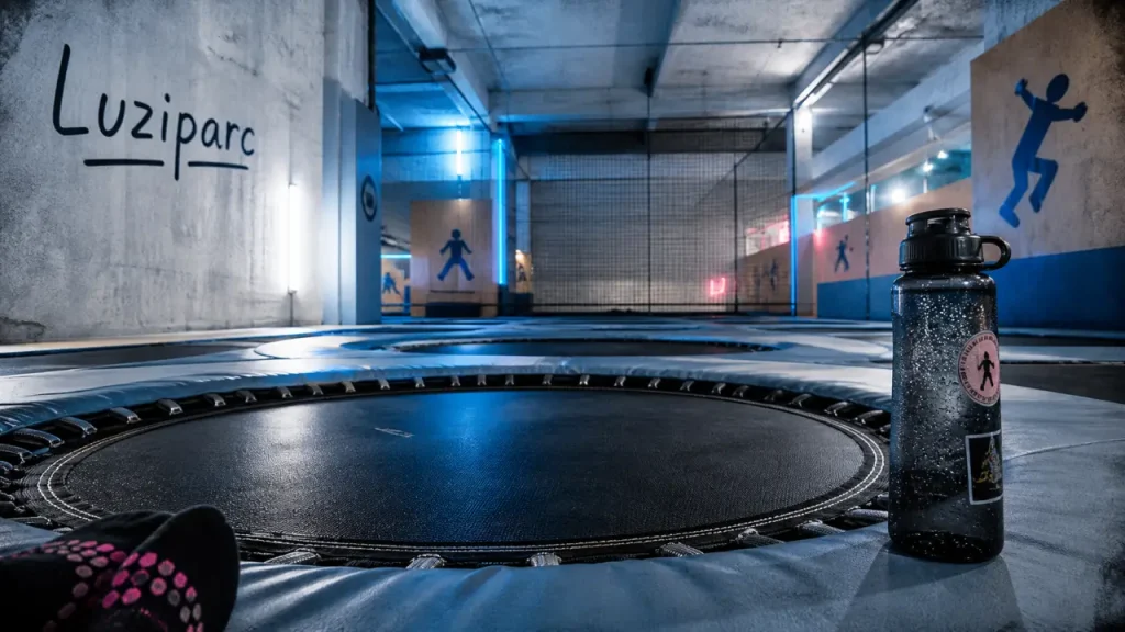 trampoline park pays basque luziparc : intérieur et trampolines
