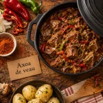 Axoa de veau basque aux piments doux, cuisson lente