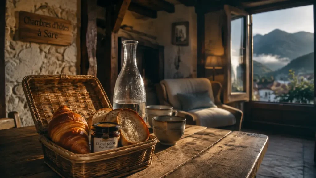 chambre d hotes sare : petit-déjeuner au Pays basque