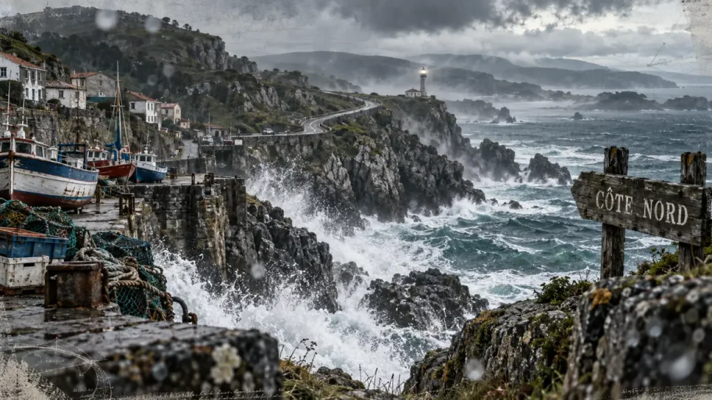 Cote atlantique espagnole : falaises, port et rias sauvages
