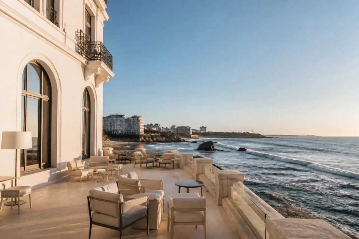 Hôtel biarritz vue mer avec terrasse face à l’Atlantique à Biarritz