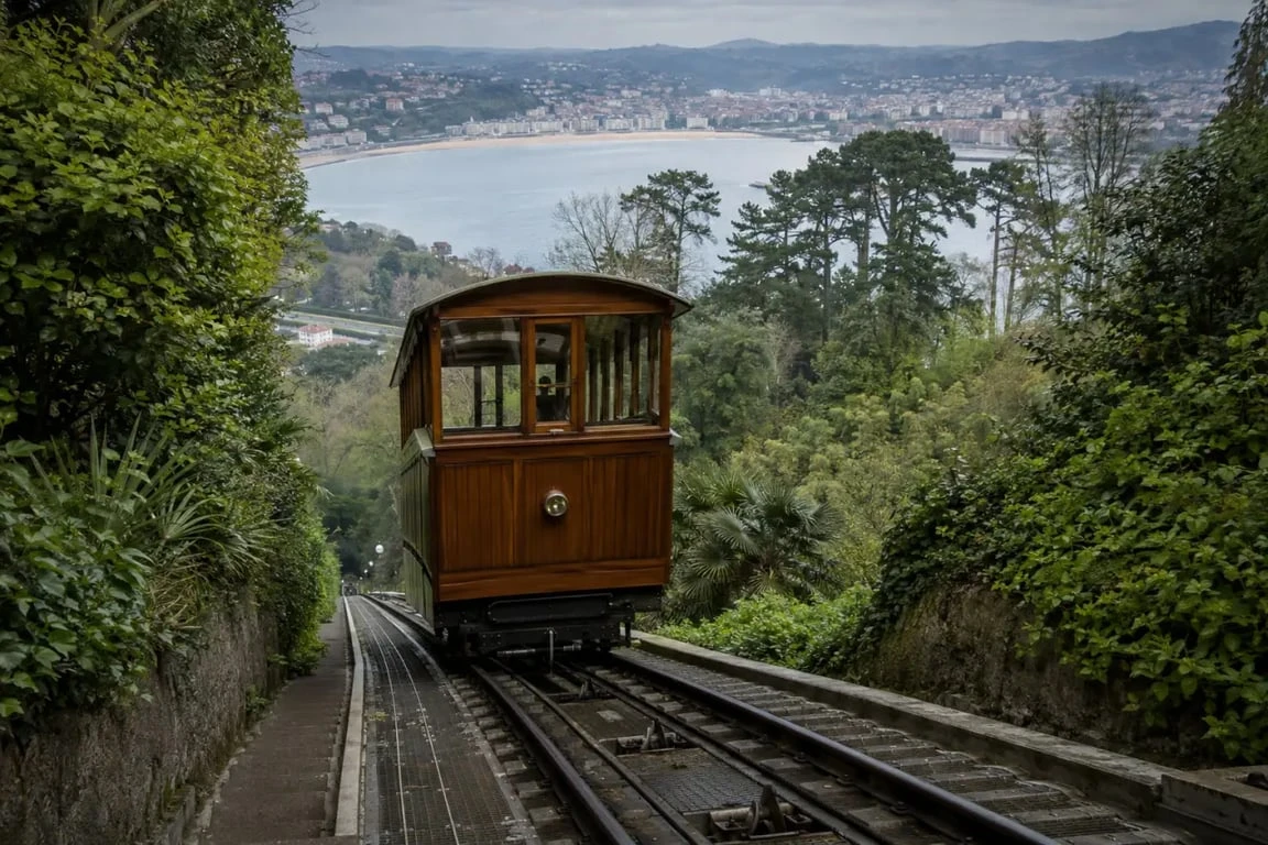 Funiculaire historique du Mont Igueldo à Saint-Sébastien