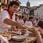 Fetes dans le pays basque : foulard rouge, talos et ambiance de fête basque