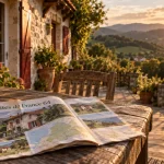 Gite de france en pays basque : gîte basque au coucher de soleil