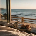 Hotel Biarritz vue mer, chambre avec baie vitrée sur l’Atlantique