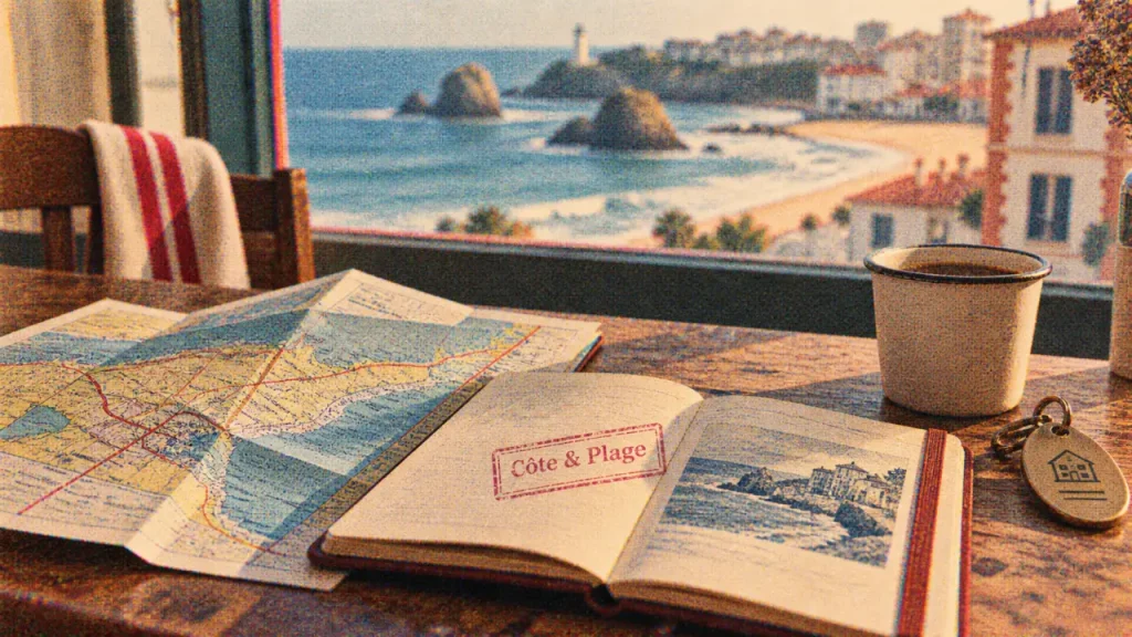 Location vacances Pays Basque : carte et carnet pour côte ou village au calme