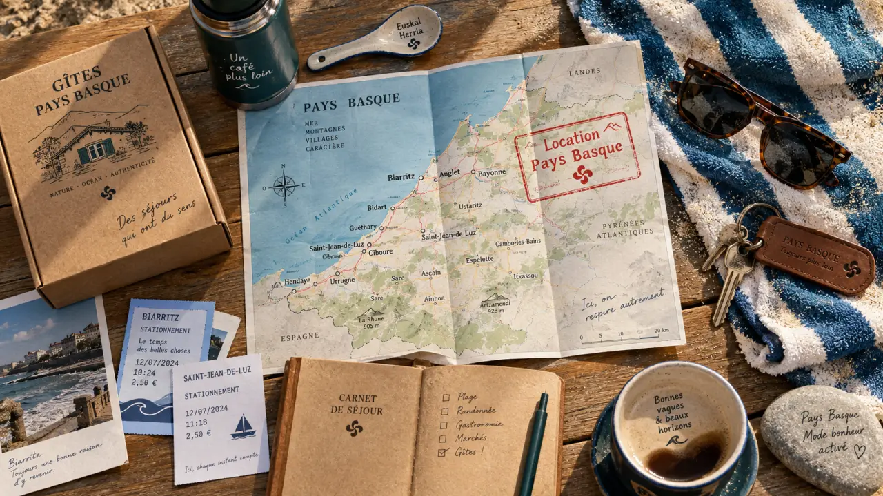 Locations vacances Pays basque : carte, mer et villages