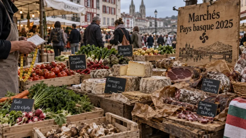 Marchés du Pays basque en 2025 : matin pour les produits frais, été pour les nocturnes
