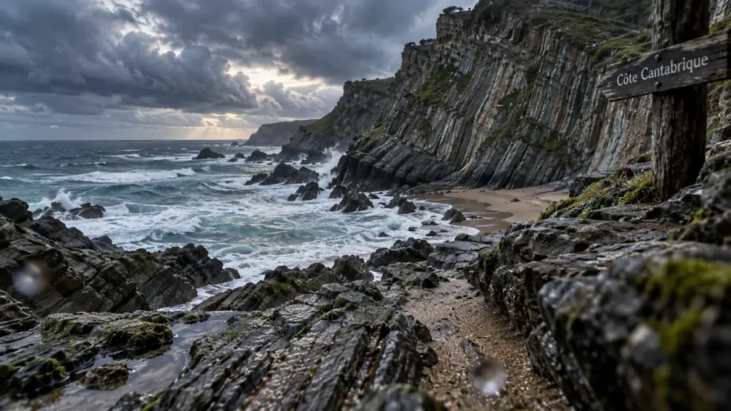 La mer Cantabrique relie le golfe de Gascogne aux paysages du nord de l’Espagne
