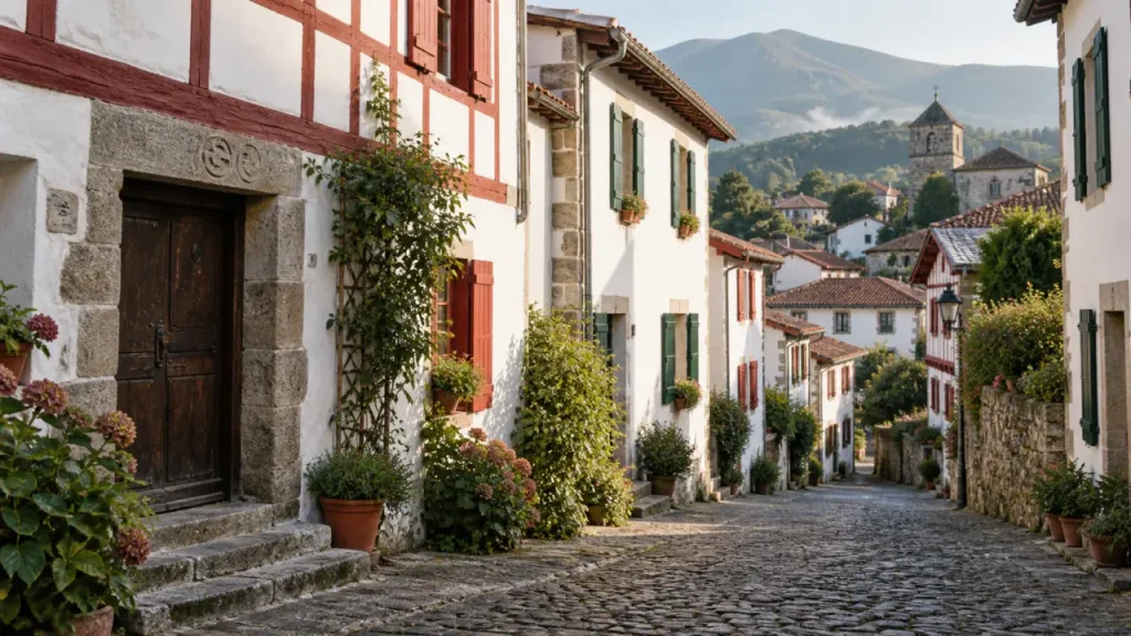 Maisons du Pays basque : façades blanches, colombages et villages où bien les observer