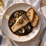 Restaurant gastronomique pays basque : table océan et terroir, assiette basque et piment d’Espelette