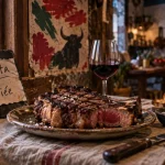Restaurants pays basque : txuleta maturée et criée sur table bois