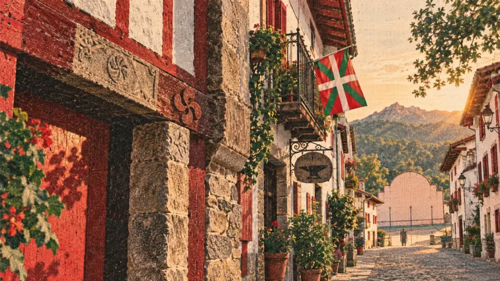 Symboles du Pays basque : lauburu, ikurriña et signes à reconnaître sur place