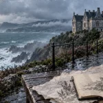 Chateau pays basque d’Abbadia dominant l’Atlantique à Hendaye