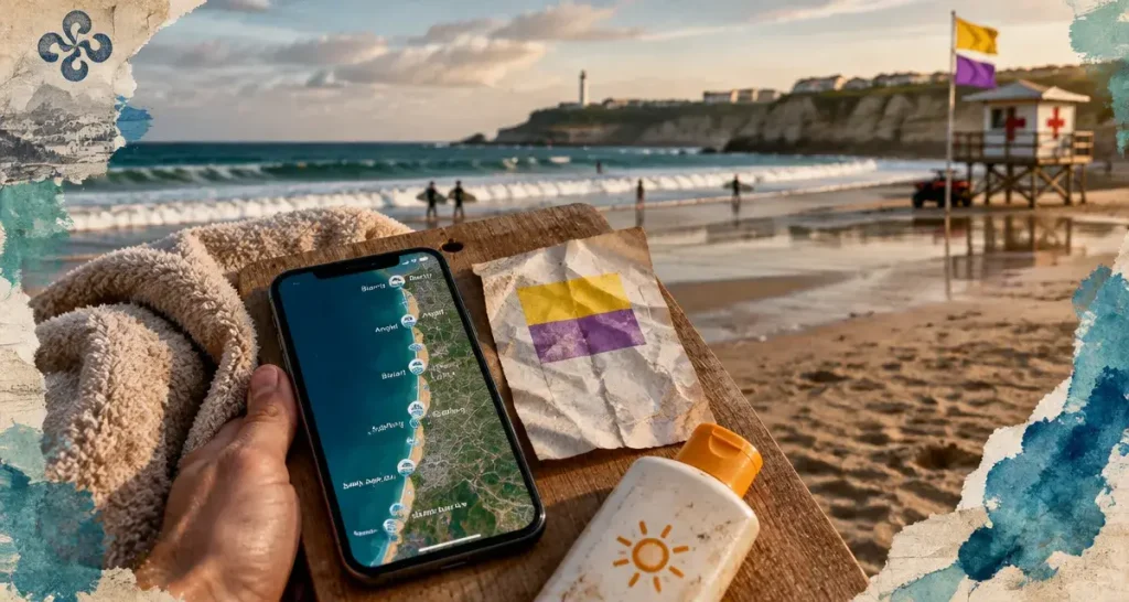 Drapeaux des plages du Pays Basque : la couleur ne suffit pas pour décider de se baigner