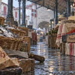 Les plus beaux marchés du pays basque : étal de poisson au marché basque couvert