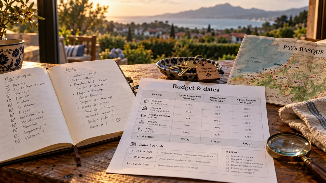 Location vacances pays basque francais : budget gîte et carte, près de la plage
