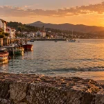 Photos du pays basque : Saint-Jean-de-Luz et le port au golden hour