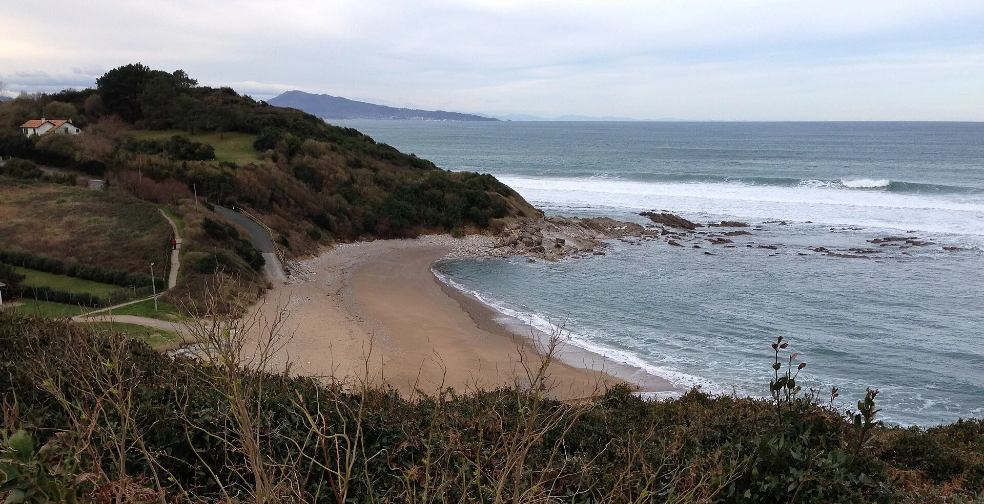 La plage de Cenitz à Guéthary