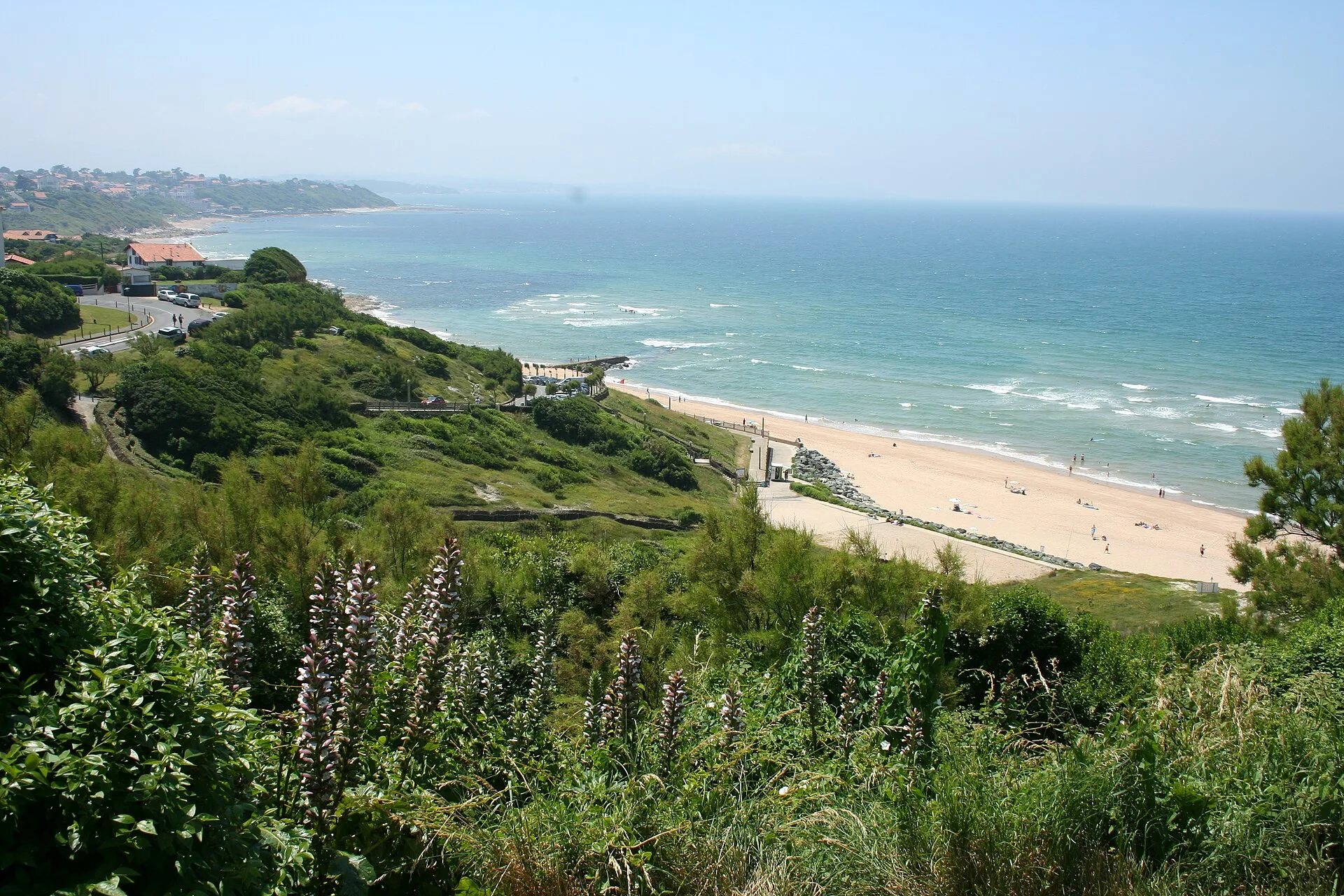 La plage du Centre à Bidart
