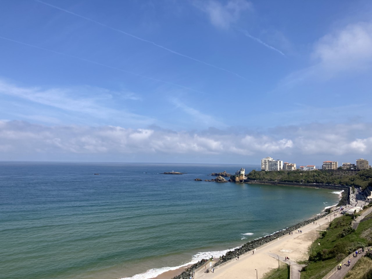 La plage de la Côte des Basques à Biarritz