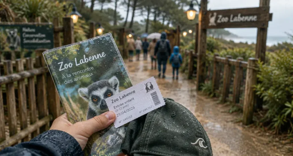 Zoo pays basque : entrée du zoo Labenne près de la côte basque
